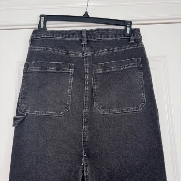 Black Denim Maxi Skirt - Picture 8 of 10